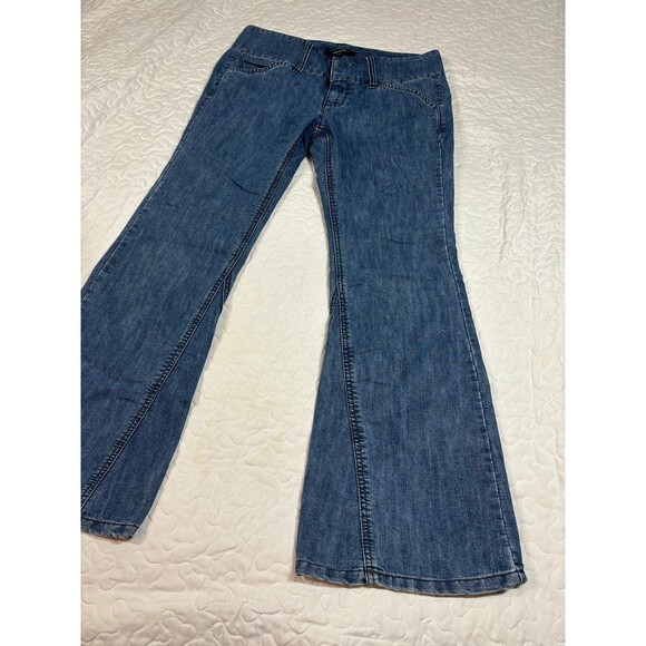 Daisy Fuentes Blue Dream Denim Flare/Bootcut Jeans size 10p - Picture 4 of 8